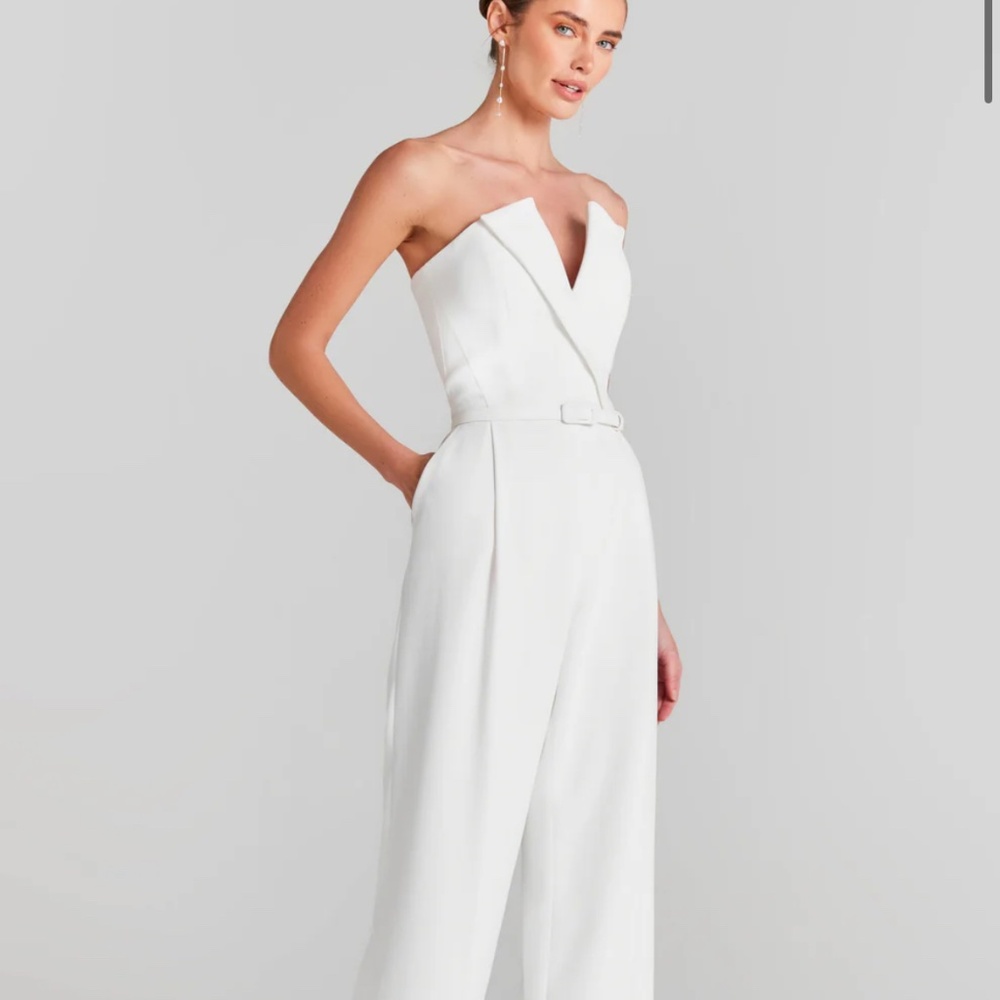 NADINE MERABI JUMPSUIT - VANESSA (WHITE)